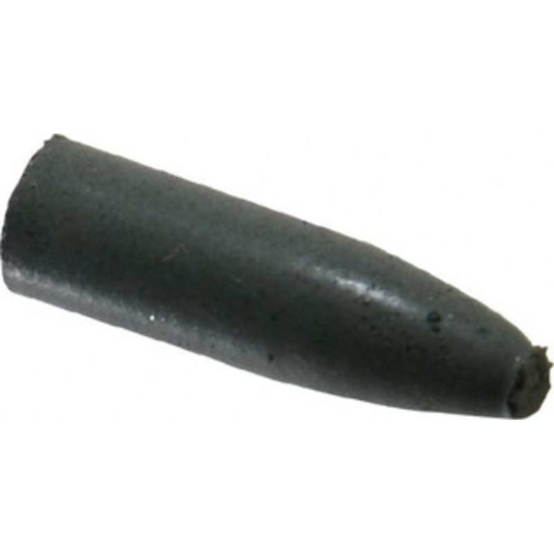 Cratex 9/32 Max Diam x 1 Long, Cone, Rubberized Point Coarse Grade, Silicon Carbide, 1/16 Arbor Hole, Unmounted 8C – 05087044