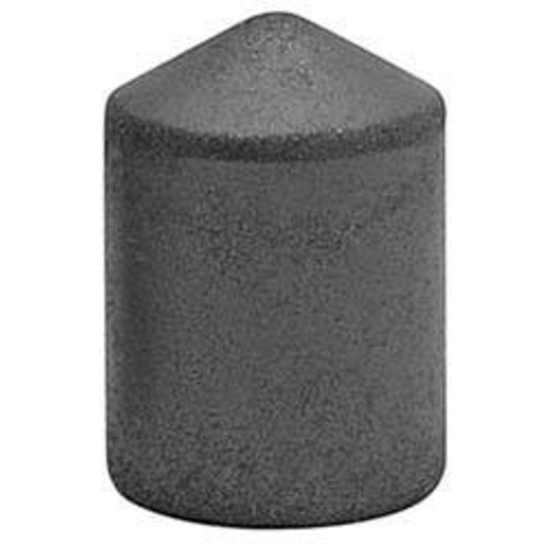 Made in USA 7/8 Max Diam x 1-1/4 Long, Cone, Rubberized Point Coarse Grade, Silicon Carbide, 1/4 Arbor Hole, Unmounted 125S-C SPI – 73149981
