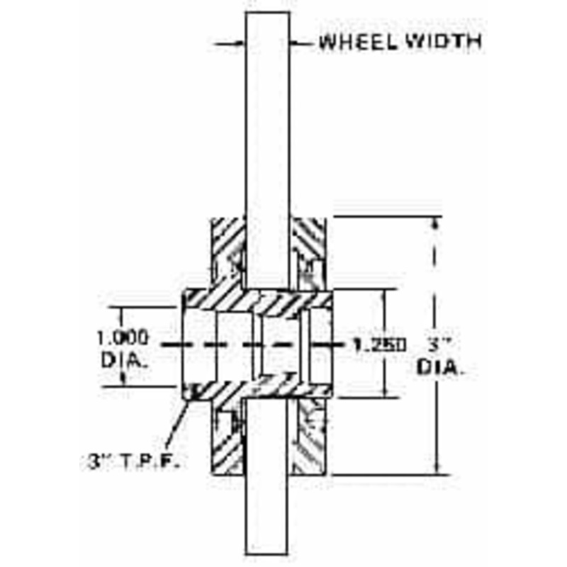 Sopko 3 Diam Grinding Wheel Adapter 1 to 2 Wheel Width, 1-1/4 – 16 Thread Size, Right Handed, 3 Taper per, 1-1/4 Arbor Hole 00433 – 05923487