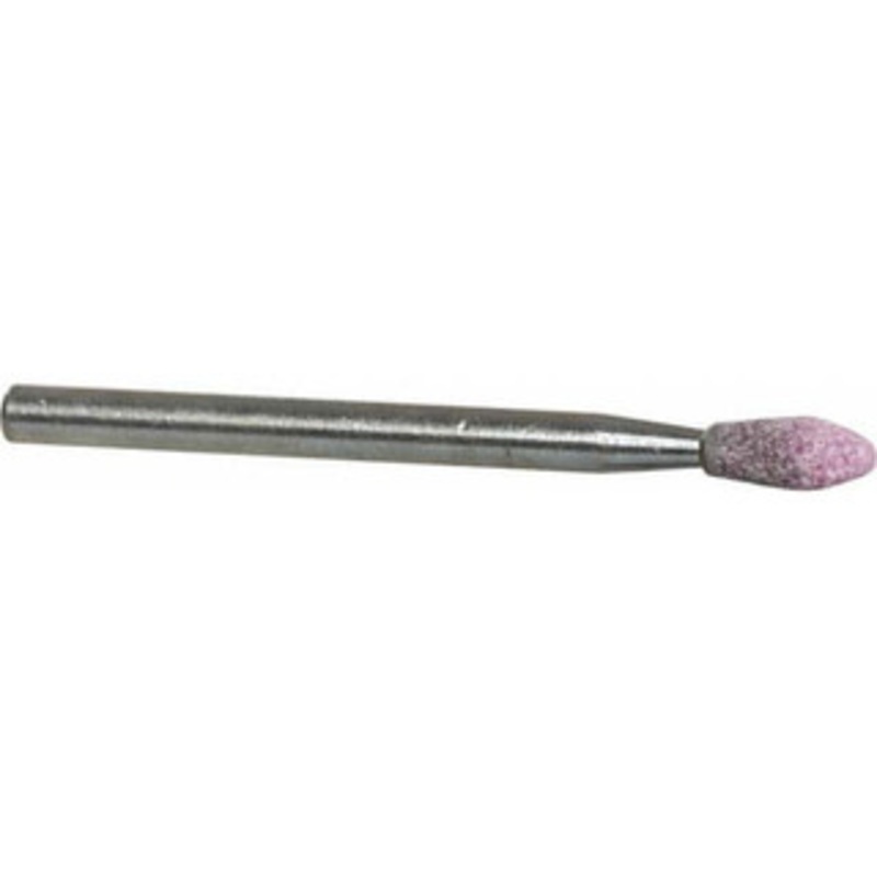 Tru-Maxx 1/8 Head Diam x 5/16 Thickness, B46, Flame End, Aluminum Oxide Mounted Point Pink, Medium Grade, 60 Grit, 83,530 RPM 66253291663 – 89678833