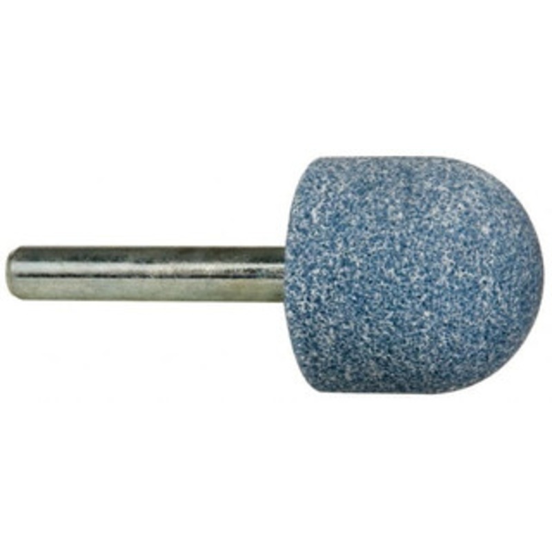 Tru-Maxx 1 Head Diam x 1 Thickness, A21, Ball Nose End, Aluminum Oxide Mounted Point Blue, Medium Grade, 60 Grit, 34,500 RPM 66253291511 – 89677090