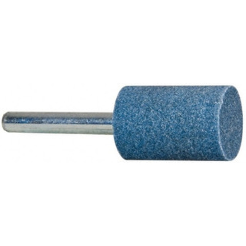 Tru-Maxx 3/4 Head Diam x 1-1/4 Thickness, W206, Cylinder End, Aluminum Oxide Mounted Point Blue, Medium Grade, 60 Grit, 30,000 RPM 66253292137 – 89680128
