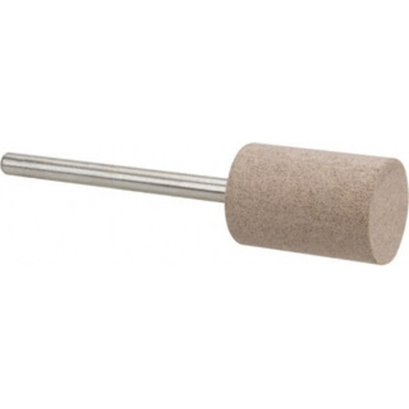Cratex 1/2 Head Diam x 3/4 Thickness, W186, Cylinder End, Aluminum Oxide Mounted Point Fine Grade, 120 Grit, 12,750 RPM W186A120CXG18 – 67187484