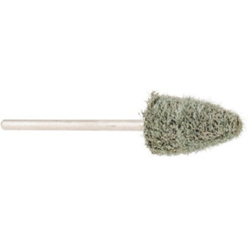Grier Abrasive 3/8 Head Diam x 3/4 Thickness, B52, Pointed End, Aluminum Oxide Mounted Point Green-Gray, Fine Grade, 23,000 RPM B52-N2-17665 – 04691747