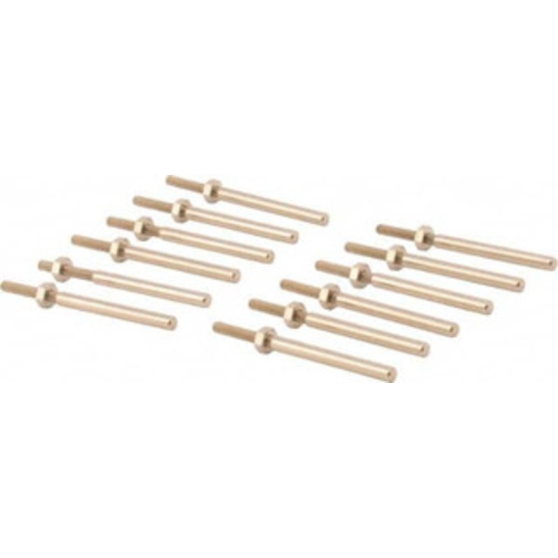 Grobet USA 1/8 Shank Abrasive Point Mandrel 25,000 Max RPM, 1/16 Hole Compatibility, for Rubberized Points 43.154 – 99331985