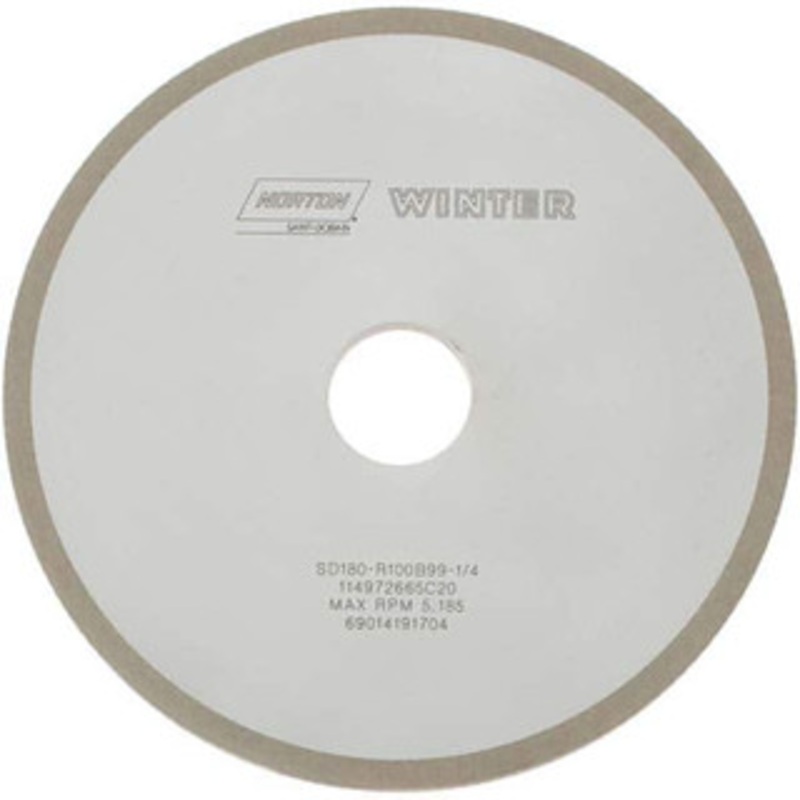 Norton 7 Diam x 1-1/4 Hole x 1/4 Thick, 180 Grit Surface Grinding Wheel Diamond, Type 1A1, Very Fine Grade, Resinoid Bond 69014191704 – 73551368