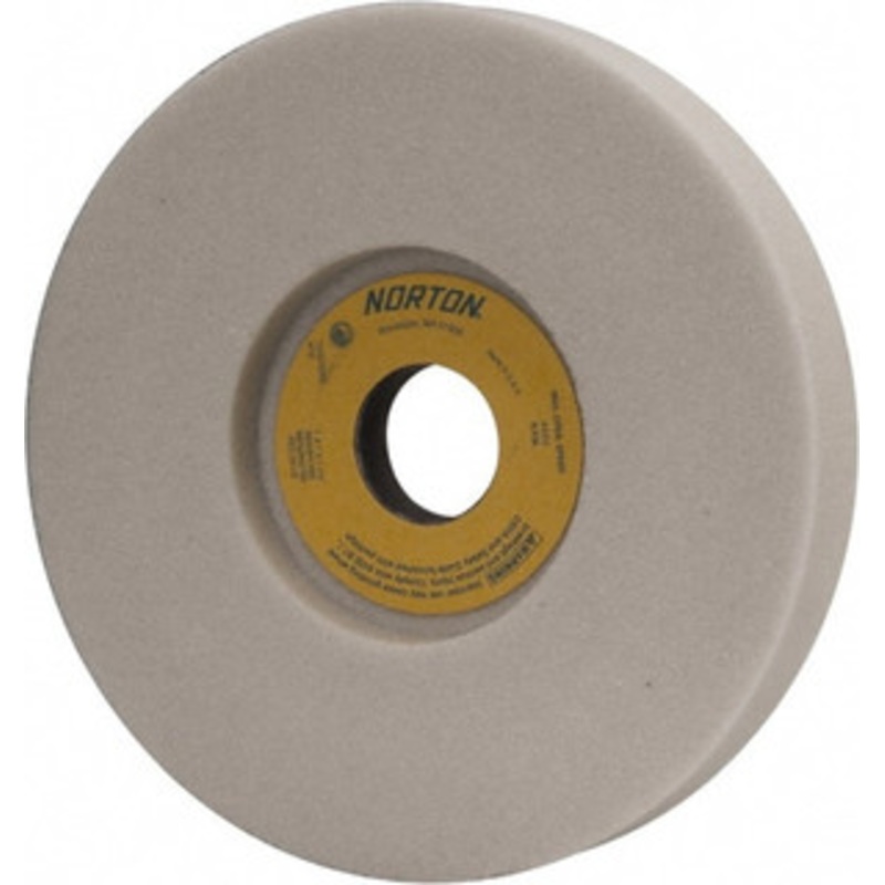 Norton 7 Diam x 1-1/4 Hole x 1 Thick, K Hardness, 46 Grit Surface Grinding Wheel Aluminum Oxide, Type 5, Coarse Grade, 3,600 Max RPM, Vitrified Bond, One-Side Recess 66252942793 – 99184442