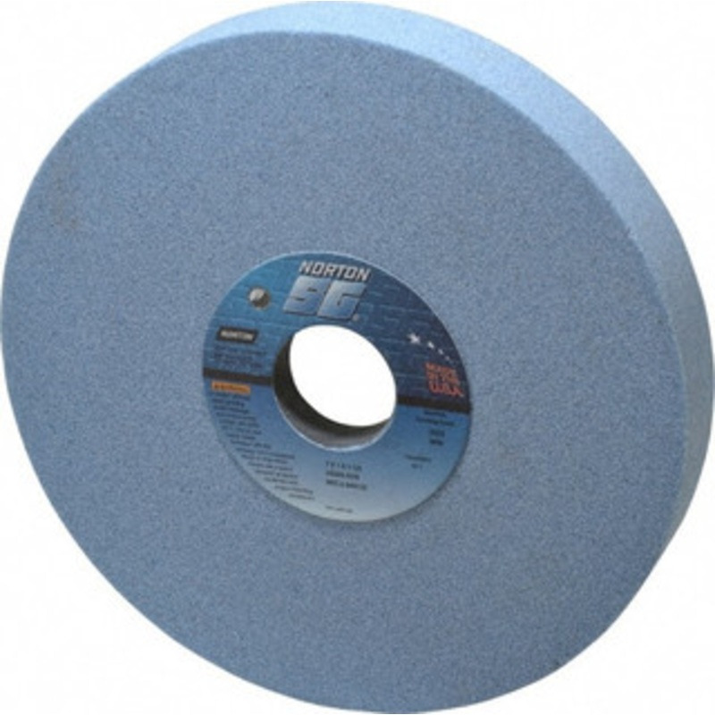 Norton 7 Diam x 1-1/4 Hole x 1 Thick, K Hardness, 60 Grit Surface Grinding Wheel Ceramic, Type 5, Medium Grade, 3,600 Max RPM, Vitrified Bond, One-Side Recess 66252942432 – 05008628