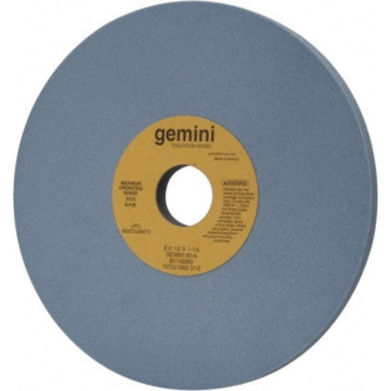 Norton 8 Diam x 1-1/4 Hole x 1/2 Thick, K Hardness, 80 Grit Surface Grinding Wheel Aluminum Oxide, Type 1, Medium Grade, 3,600 Max RPM, No Recess 66253246870 – 81162356