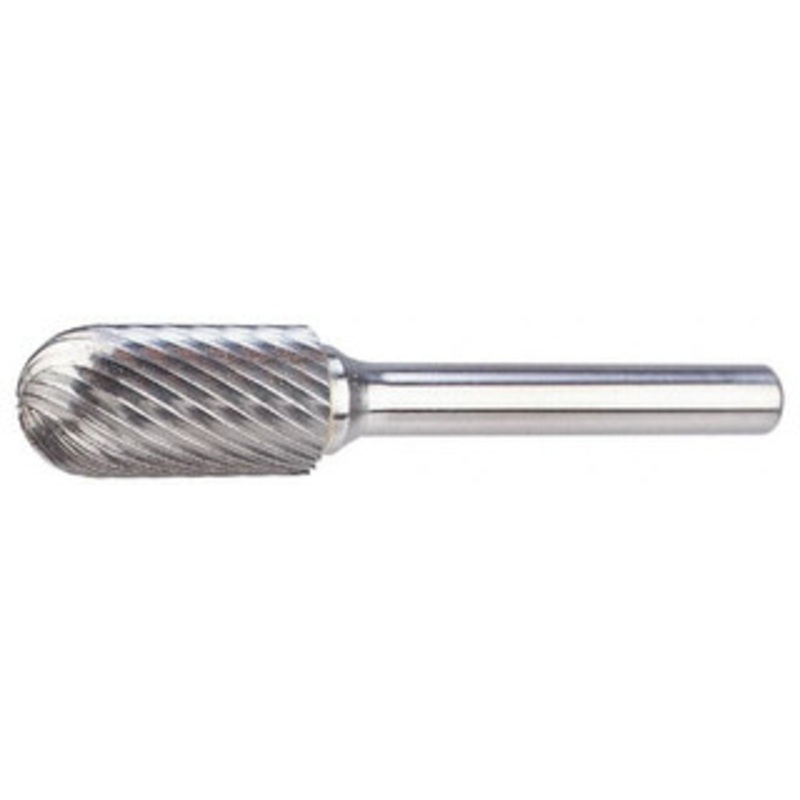 SGSPRO 3/4 Cut Diam, 1/4 Shank Diam, Carbide Double Cut Cylinder Burr with Radius Radius End, 3/4 LOC 12203 – 05291547