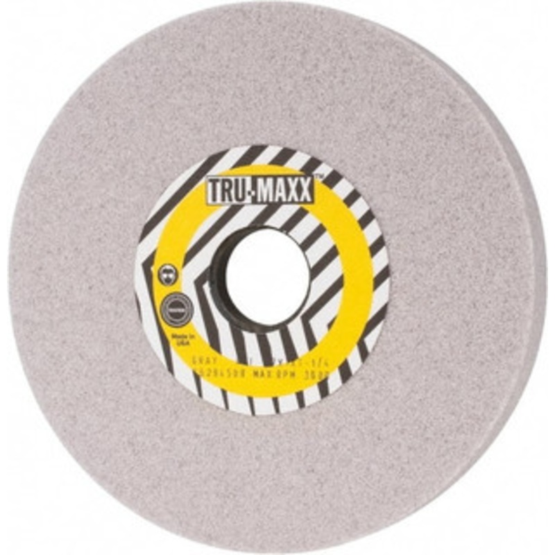 Tru-Maxx 7 Diam x 1-1/4 Hole x 1 Thick, I Hardness, 46 Grit Surface Grinding Wheel Aluminum Oxide, Type 5, Coarse Grade, 3,600 Max RPM, Vitrified Bond, One-Side Recess T5-7W33920-T – 06294508