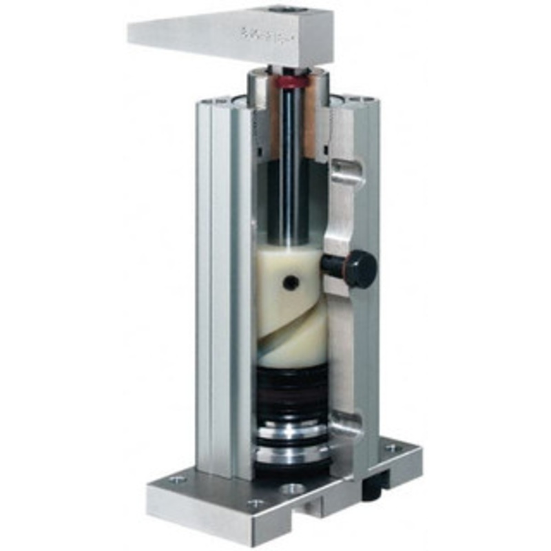 Destaco 103 Lb Clamping Force, Adjustable (Right, Left, Straight) Swing, 46.5mm Total Stroke, Single-Acting Pneumatic Swing Clamp G1/8 Port, 169.93mm Body Length x 39.88mm Body Width, 49.1 cm3 (Clamp), 58.4 cm3 (Unclamp) 89R40-025-2 – 60096112