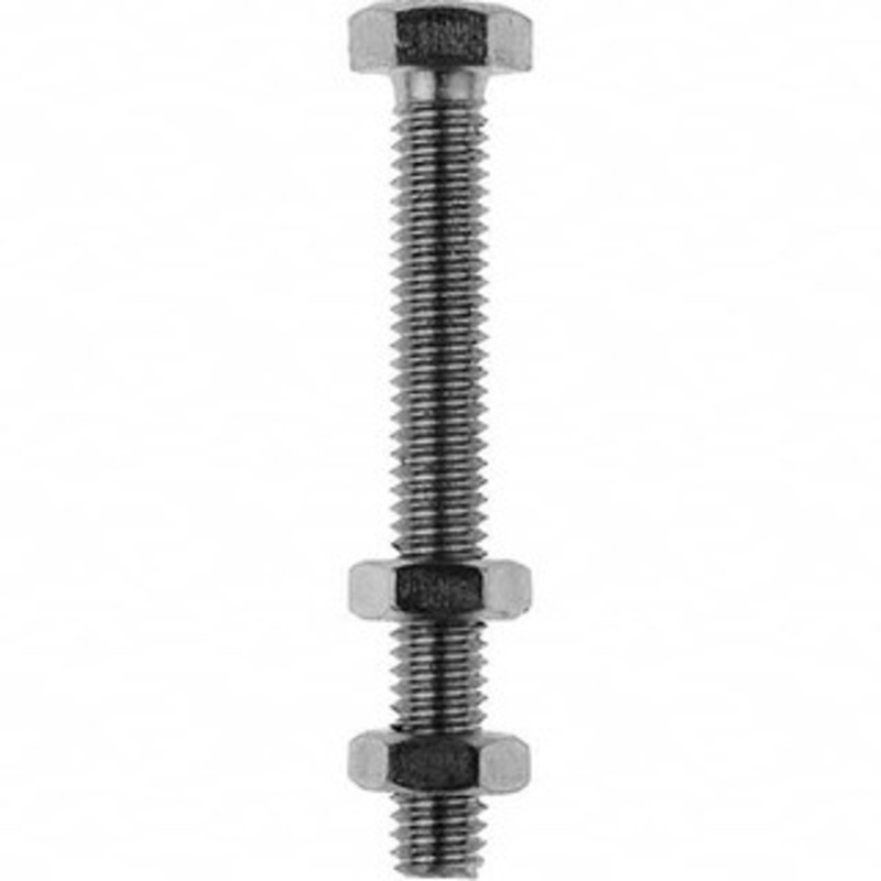 Destaco 3/8-16 Carbon Steel Hex Head Tip Clamp Spindle Assembly 101.6mm Thread Length, 107.95mm OAL, 0.56 Tip Surface Diam, Use with Squeeze Action Plier Clamps 240203 – 94364445