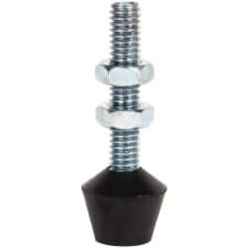 Destaco 5/16-18 Carbon Steel Cap Tip Clamp Spindle Assembly 39.12mm Thread Length, 57.15mm OAL, Flat Tip Cap, 0.83 Tip Surface Diam, Use with Toggle Clamps 225208 – 06993000