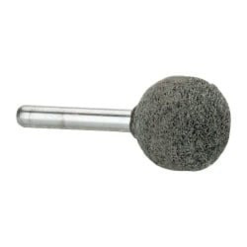 Grier Abrasive 1 Head Diam x 1 Thickness, A25, Ball End, Silicon Carbide Mounted Point Green-Gray, Fine Grade, 35,620 RPM A25-S6-17836 – 04692828
