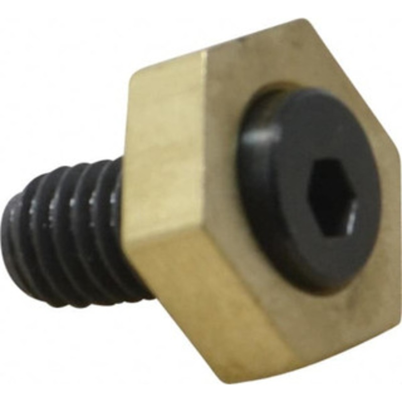 Mitee-Bite 13/16 Brass Hex, 3/8-16 Stud Thread, Symmetrical Hex Clamp 1/4 Hex Height, 2,000 Lb Holding Force, Hardened Steel Stud, 23/32 Long Thread, 20.8 Ft/Lb Torque, 10 Clamps 10206 – 06947246