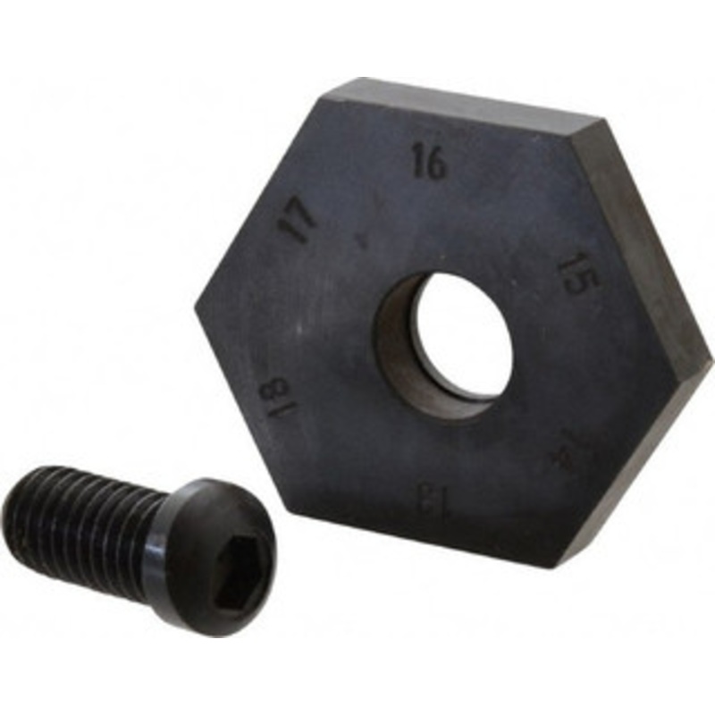 Mitee-Bite 13 to 17mm Hex, 1/2-13 Stud Thread, Irregular Hex Clamp 0.394 Hex Height, 4,000 Lb Holding Force, 1 Thread Length, 65 Ft/Lb Torque 90130 – 03583333