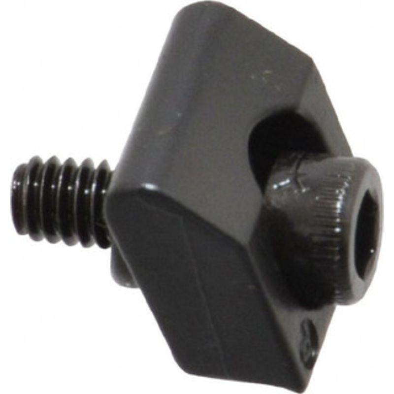 Mitee-Bite 8-32 Screw Thread, 1/2 Wide x 0.1 High, Serrated Steel Standard Style Screw Mount Toe Clamp 1,500 Lb Holding Force, 44 Lb Torque, 3.7 Lb Ft Torque, 25/64 Long Extension, 0.016 Throw, 8 Clamps in Package 26020 – 88828298