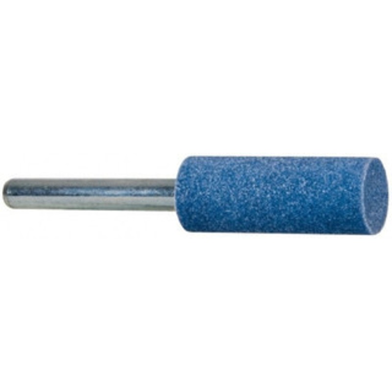 Tru-Maxx 1/2 Head Diam x 1-1/2 Thickness, W188, Cylinder End, Aluminum Oxide Mounted Point Blue, Medium Grade, 60 Grit, 31,070 RPM 66253292131 – 89680342