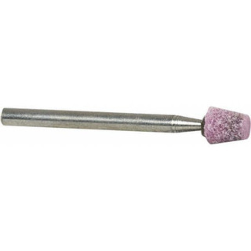 Tru-Maxx 1/4 Head Diam x 1/4 Thickness, B92, Flat Cone End, Aluminum Oxide Mounted Point Pink, Medium Grade, 60 Grit, 81,370 RPM 66253291897 – 89678510