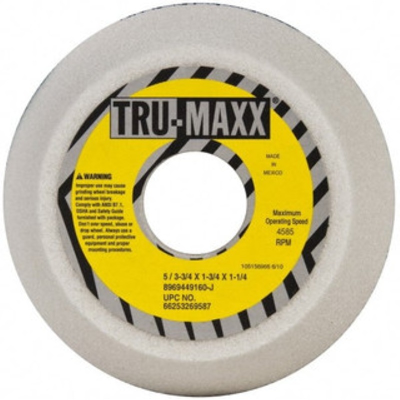 Tru-Maxx 5 Diam, 1-3/4 Hole Size, 1-3/4 Overall Thickness, 60 Grit, Type 11 Tool & Cutter Grinding Wheel Medium Grade, Aluminum Oxide, J Hardness, 4,585 RPM 66253269587 – 89694491