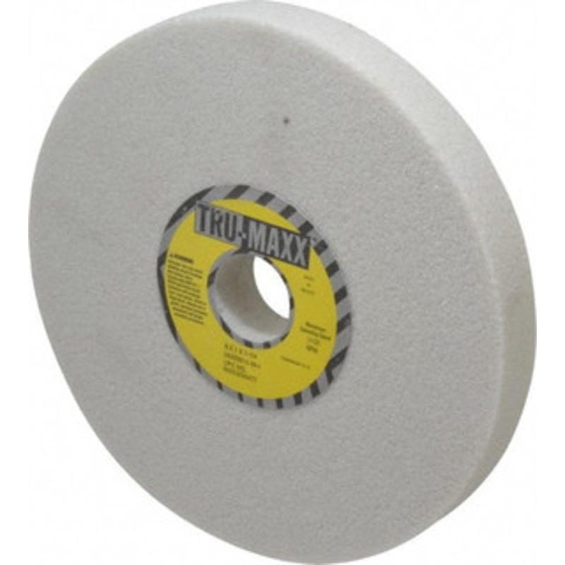 Tru-Maxx 8 Diam x 1-1/4 Hole x 1 Thick, I Hardness, 46 Grit Surface Grinding Wheel Aluminum Oxide, Type 1, Coarse Grade, 3,105 Max RPM, Vitrified Bond, No Recess 66253255477 – 06293914
