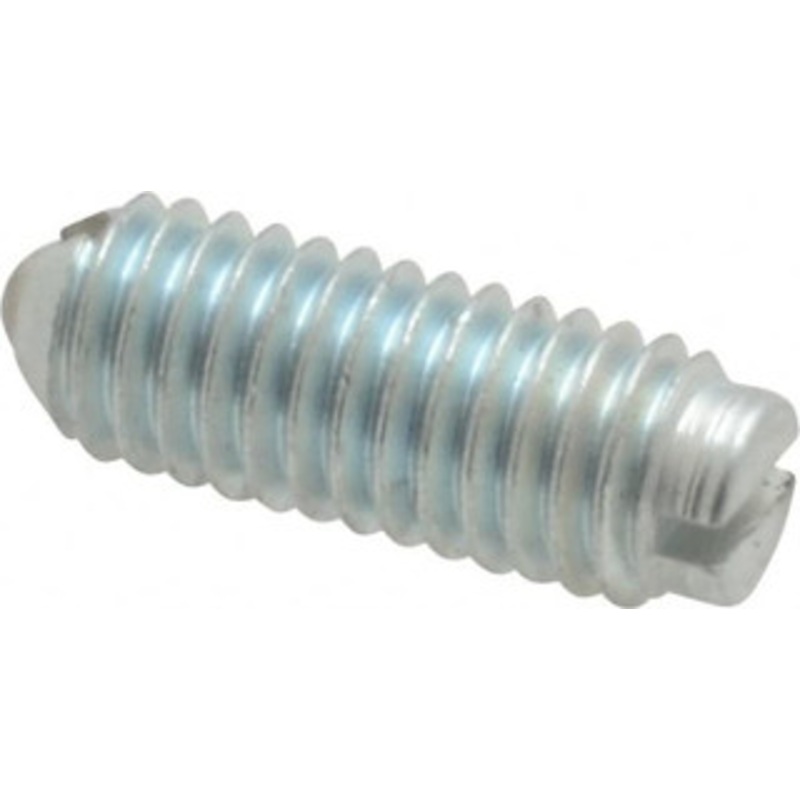Gibraltar 10-32, 0.093 Ball Diam, 33/64 Body Length, 0.025 Max Ball Reach, Threaded Ball Plunger Steel Body, Steel Ball, 0.5 Lb Initial End Force, 1.5 Lb Final End Force 10005P-G – 65219842