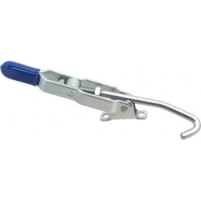 Gibraltar 375 Lb Capacity, Horizontal, J Hook, Right Flanged Base, Carbon Steel Pull Action Latch Clamp 4 Drawing Movement, 8.82 OAL, Thumb Handle GIB-LU-351-B – 77863777