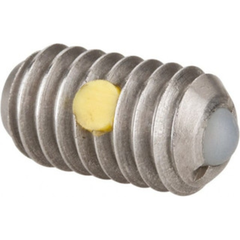 Gibraltar 5/16-18, 0.156 Ball Diam, 0.578 Body Length, 0.04 Max Ball Reach, Threaded Ball Plunger Stainless Steel Body, Nylon Ball, 6 Lb Initial End Force, 17 Lb Final End Force, Locking Element SSWN10-5BH-PT-G – 06694244