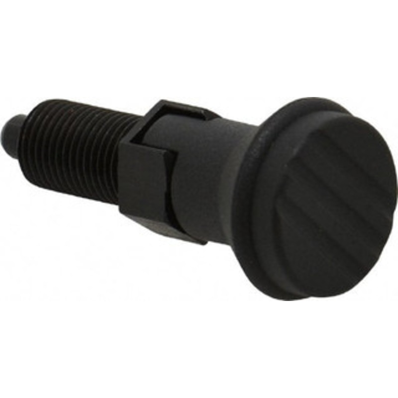 Gibraltar M10x1, 15mm Thread Length, 5mm Plunger Diam, Lockout Knob Handle Indexing Plunger Plunger Style C, 17mm Body Length, 47mm OAL, Steel IPG-100-G – 87863015