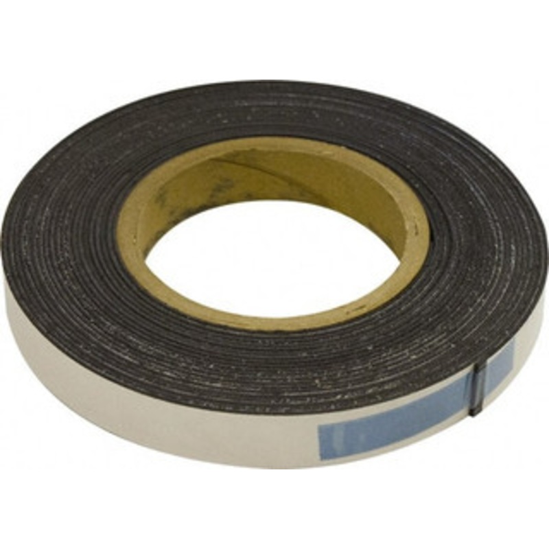 Mag-Mate 300 Long x 3/4 Wide x 1/16 Thick Flexible Magnetic Strip 10 Lb Max Pull Force, 5 Linear Ft/Lb Magnetic Pull Force, Adhesive Back, Dark Brown MRA060X0075X025 – 36576163
