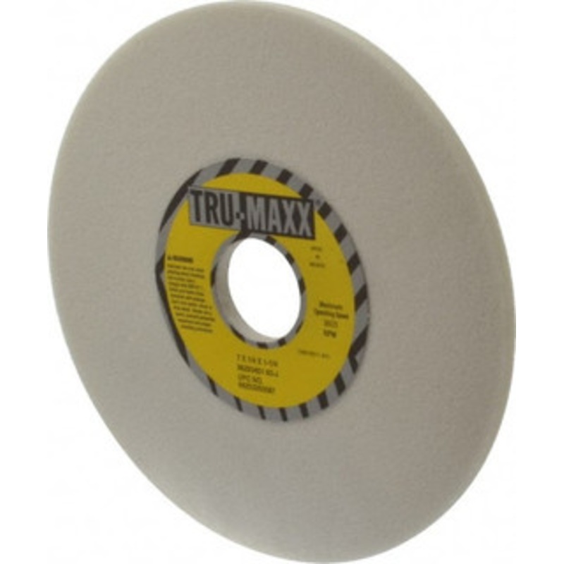 Tru-Maxx 7 Diam x 1-1/4 Hole x 1/4 Thick, J Hardness, 60 Grit Surface Grinding Wheel Aluminum Oxide, Type 1, Medium Grade, 3,600 Max RPM, Vitrified Bond, No Recess 66253255587 – 06293401
