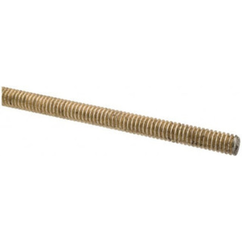 Value Collection 1/4-20 x 3 ft. Alloy Steel Threaded Rod Right Hand Thread, Yellow Zinc Plated Finish, UNC 07073 – 61219879