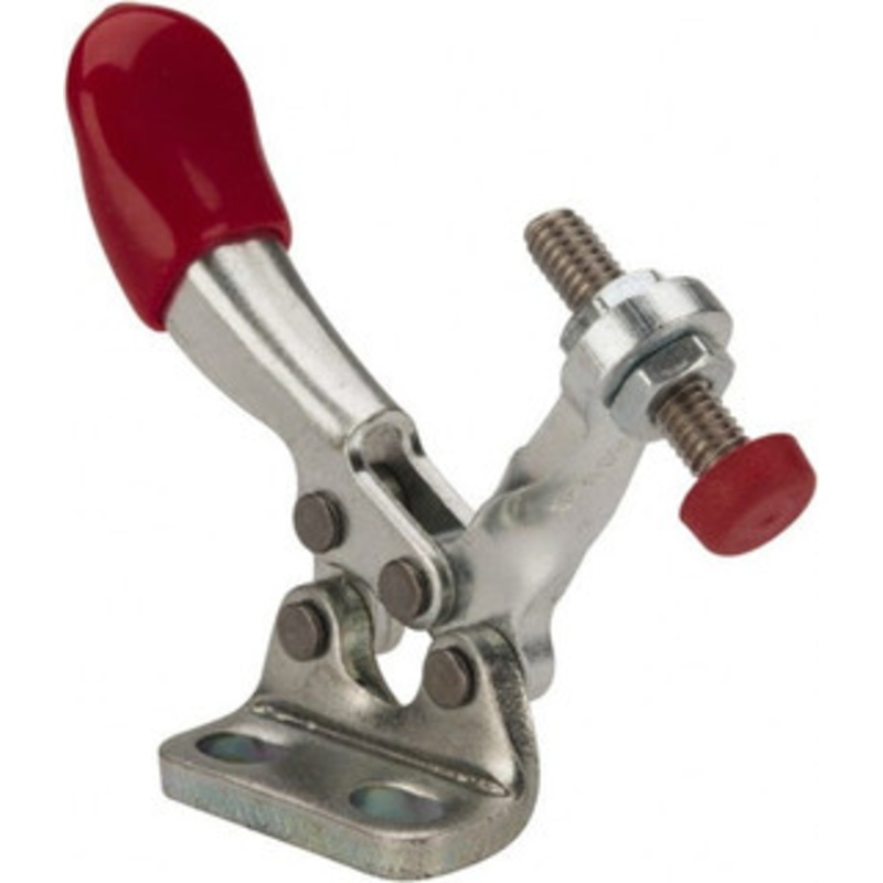 Destaco 60 Lb Holding Capacity, Horizontal Handle, Manual Hold Down Toggle Clamp 82 Handle Movement, 94 Bar Opening, Solid Bar, Right Flanged Base, Electro-Plated Zinc, Carbon Steel 205-SR – 99147472