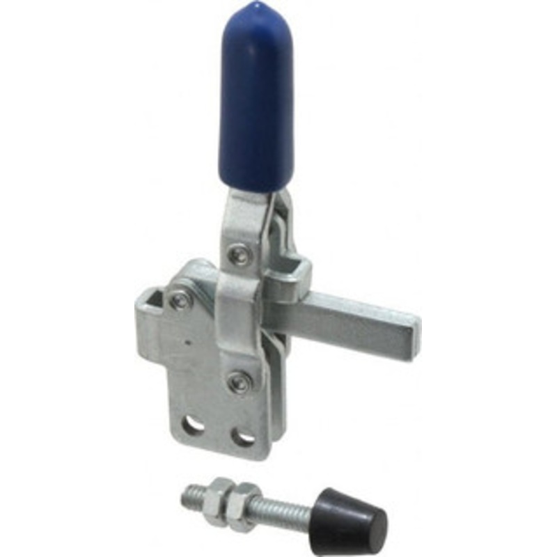 Gibraltar 200 Lb Holding Capacity, Vertical Handle, Manual Hold Down Toggle Clamp 64 Handle Movement, 104 Bar Opening, Solid Bar, Straight Base, Carbon Steel GIB-U-112-9 – 77864478