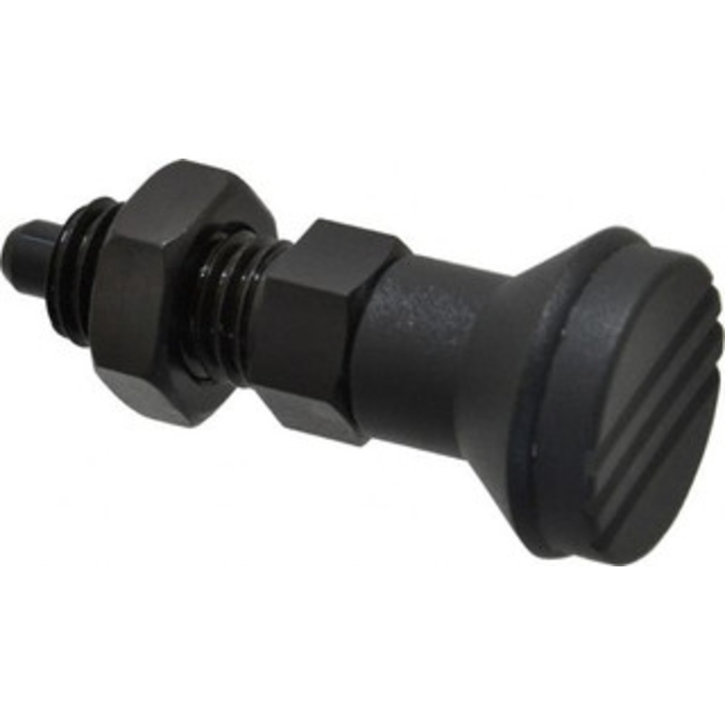Gibraltar 5/8-11, 23mm Thread Length, 8mm Plunger Diam, Knob Handle Indexing Plunger Plunger Style B, 26mm Body Length, 74mm OAL, Steel IPG-119-G – 88074711