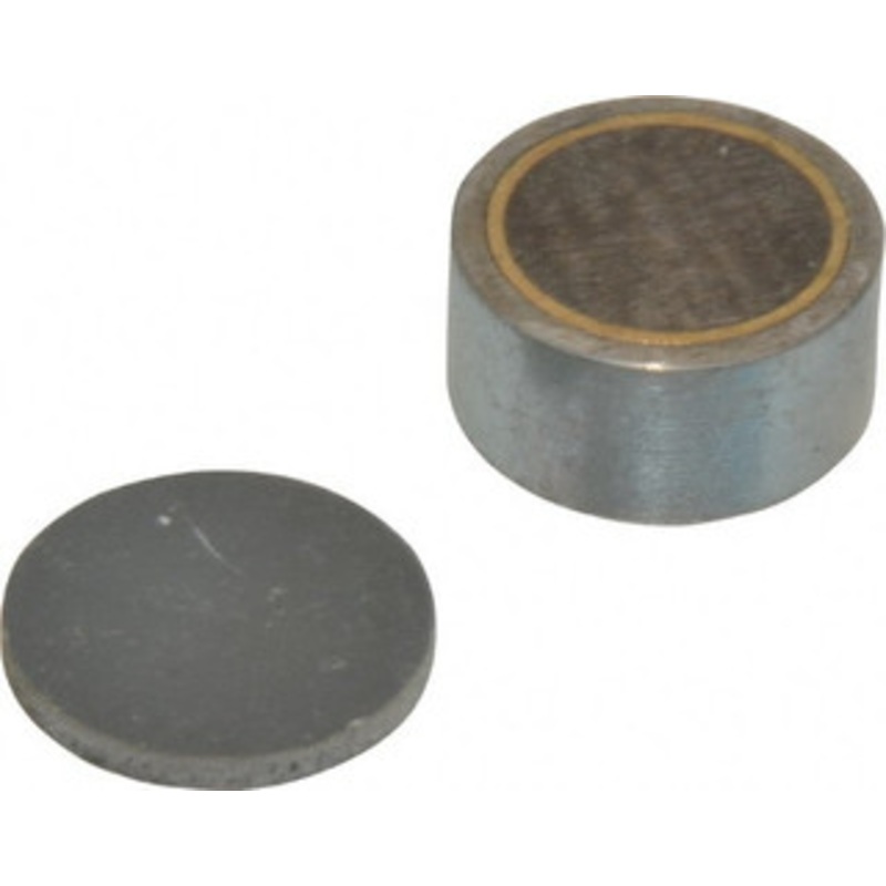 Mag-Mate 1/4-2 Thread, 1 Diam, 1/2 High, 46 Lb Average Pull Force, Neodymium Rare Earth Pot Magnet 0.15 Deep Tapped Hole, Steel Pot, Uninsulated R1000 – 01862986