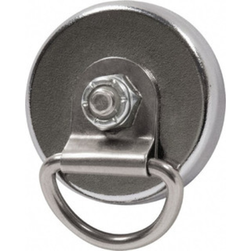 Mag-Mate 22 Lb Max Pull Force, 9/32 Overall Height, 1-13/32 Diam, Ceramic Cup Magnet Magnetic Style, Chrome Plated MX1500DL – 92674928