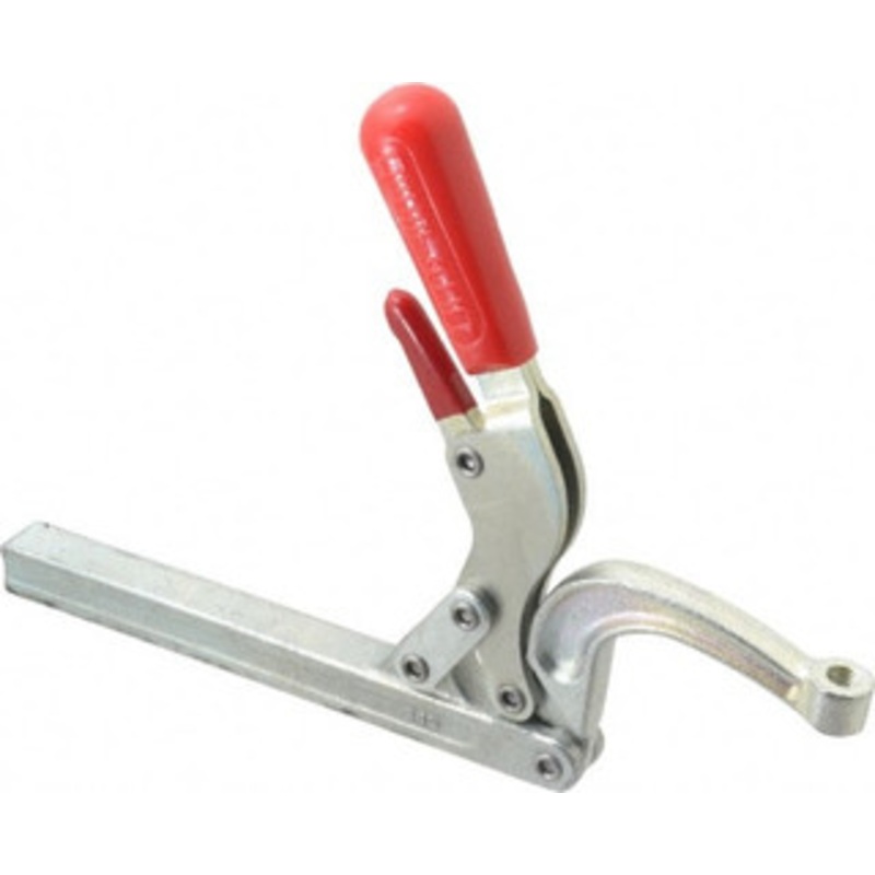 Destaco 3558.58 N Load Capacity, 2.72 Throat Depth, 10.86 OAL, Carbon Steel, Hold Down Plier Clamp M10 Spindle, Red Handle, Spindle End 345 – 97176663