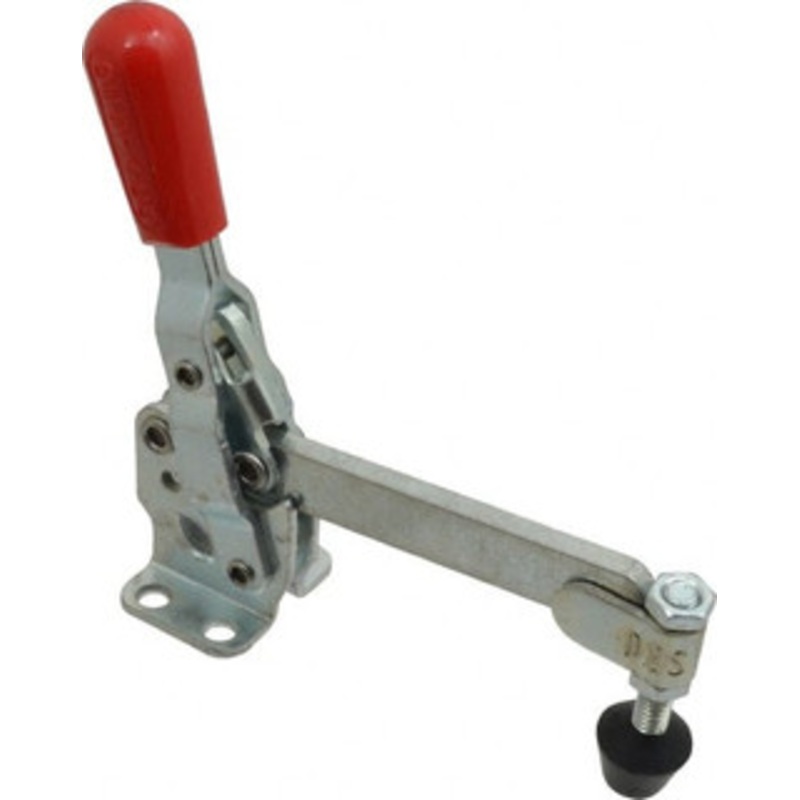 Destaco 500 Lb Holding Capacity, Vertical Handle, Manual Hold Down Toggle Clamp 57 Handle Movement, 99 Bar Opening, Solid Bar, Flanged Base, Electro-Plated Zinc, Carbon Steel 207-51 – 76988583