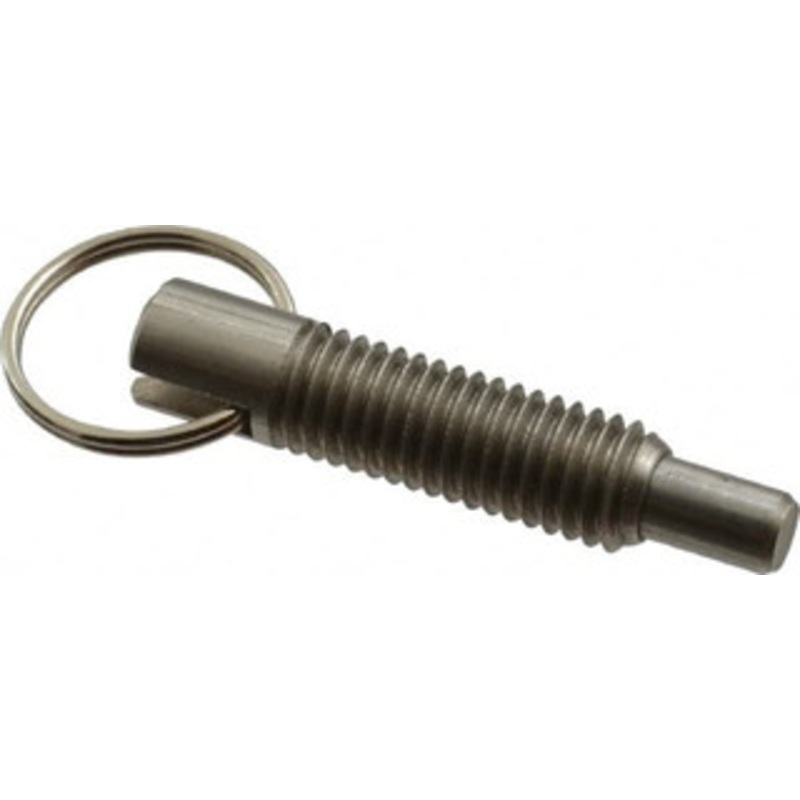 Gibraltar 1/2-13, 1.4 Thread Length, 5/16 Plunger Diam, 1/2 Plunger Projection, 2.5 Lb Init to 5 Lb Final End Force, Stainless Steel Locking Pull Ring Plunger 1.4 Len Under Head, 2 Body Len, 1.26 Ring Diam, 2 Plunger Len SSTPR50-G – 64499940