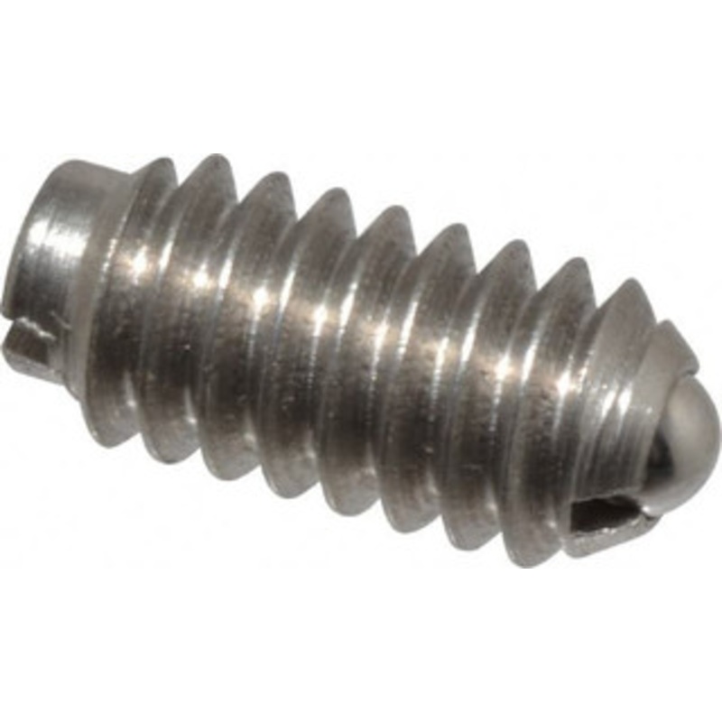 Gibraltar 1/4-20, 0.125 Ball Diam, 17/32 Body Length, 0.035 Max Ball Reach, Threaded Ball Plunger Stainless Steel Body, Stainless Steel Ball, 4 Lb Initial End Force, 12 Lb Final End Force 10106P-G – 85508216