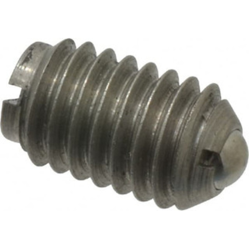 Gibraltar 3/8-16, 0.187 Ball Diam, 5/8 Body Length, 0.048 Max Ball Reach, Threaded Ball Plunger Stainless Steel Body, Stainless Steel Ball, 5 Lb Initial End Force, 10 Lb Final End Force, Locking Element 10111-G – 85508604
