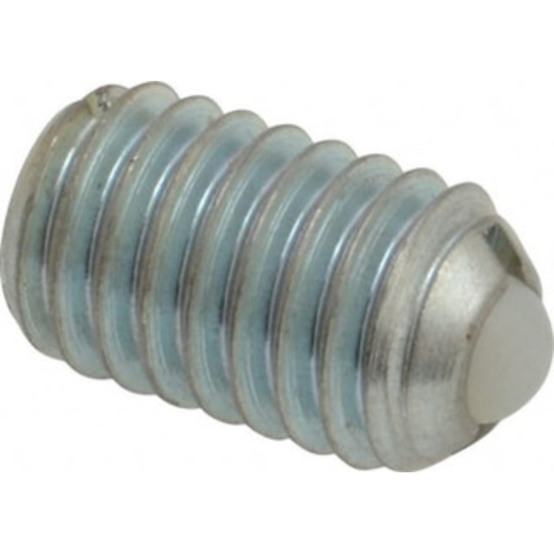 Gibraltar 3/8-16, 0.188 Ball Diam, 0.625 Body Length, 0.048 Max Ball Reach, Threaded Ball Plunger Steel Body, Nylon Ball, 2.5 Lb Initial End Force, 5 Lb Final End Force SWN10-6BLCZ-G – 06693923