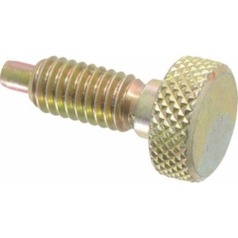 Gibraltar 5/16-18, 5/8 Thread Length, 0.154 Max Plunger Diam, 1 Lb Init to 6 Lb Final End Force, Knob Handle Plunger Knurled Knob, 0.76 Body Length, 5/8 Length Under Head/Shoulder, 3/16 Plunger Projection KNL-2-PT-G – 04455366