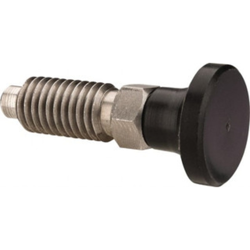 Gibraltar M10x1.5, 20mm Thread Length, 0.236 Max Plunger Diam, 0.22 Lb Init to 2.02 Lb Final End Force, Knob Handle Plunger Delrin Knob, 0.98 Body Length, 0.79 Length Under Head/Shoulder, 0.196 Plunger Projection MSDKN38-PT-G – 40074502