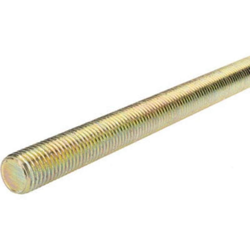 Value Collection 1-8 x 6 ft. Low Carbon Steel Threaded Rod Right Hand Thread, Yellow Zinc Plated Finish, UNC 36694 – 53525630