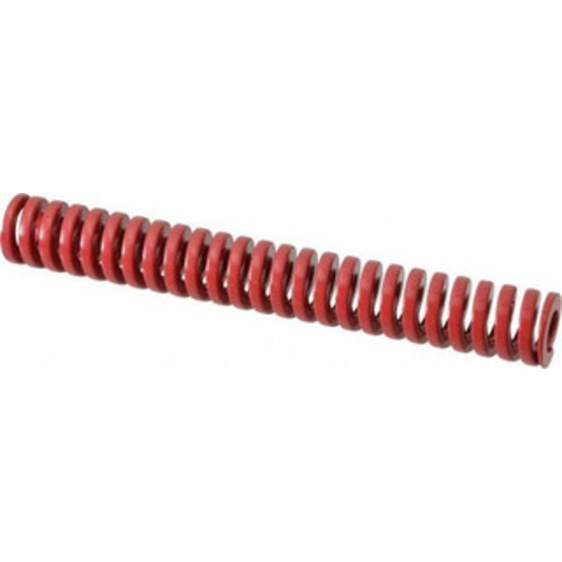 Danly 3/4 Hole Diam, 3/8 Rod Diam, 5-1/2 Free Length, Red Die Spring 19.3 Lb Max Deflection, 1.65 Max Deflection, Heavy Duty, Chromium Vanadium Steel 9-1222-26 – 76014729