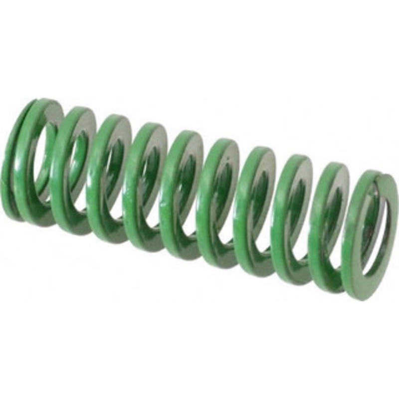 Danly 5/8 Hole Diam, 11/32 Rod Diam, 1-3/4 Free Length, Green Die Spring 10 Lb Max Deflection, 0.69 Max Deflection, Light Duty, Chromium Vanadium Steel 9-1007-11 – 76010446