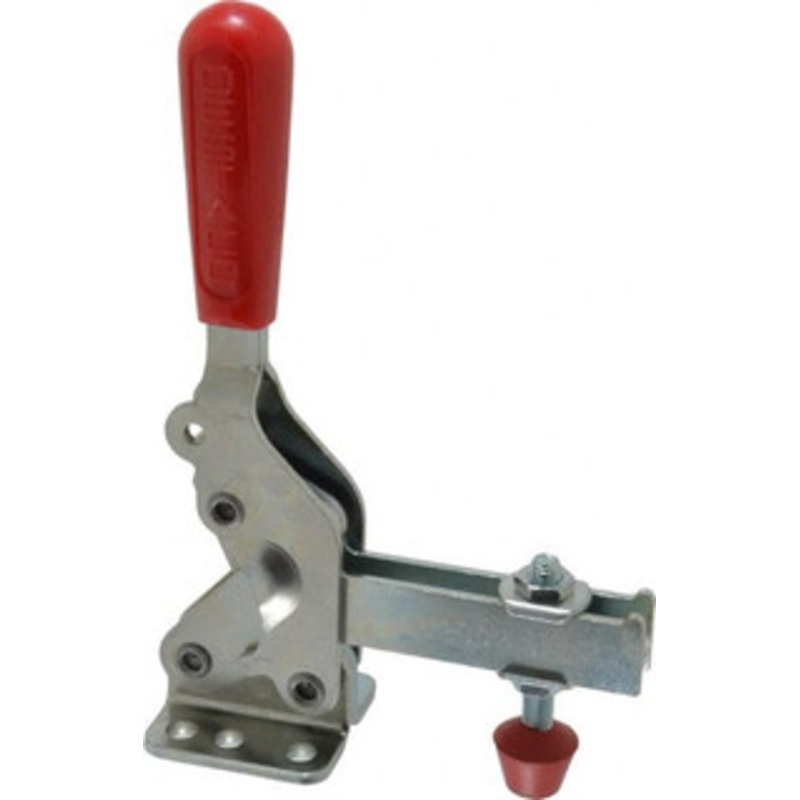 Destaco 1,000 Lb Holding Capacity, Vertical Handle, Manual Hold Down Toggle Clamp 64 Handle Movement, 76 Bar Opening, U-Bar, Flanged Base, Electro-Plated Zinc, Carbon Steel 2007-U – 65189706
